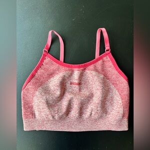 Gymshark Heathered Pink Seamless Light-Support Sports Bra